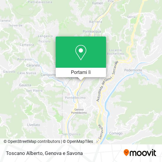 Mappa Toscano Alberto