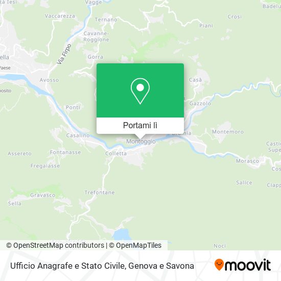 Mappa Ufficio Anagrafe e Stato Civile