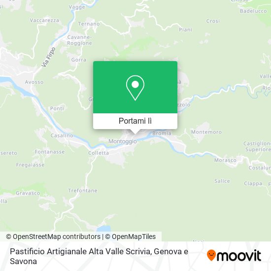 Mappa Pastificio Artigianale Alta Valle Scrivia
