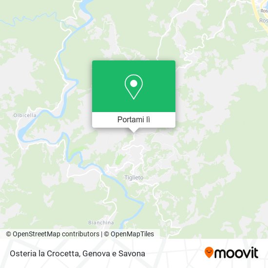 Mappa Osteria la Crocetta