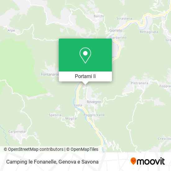 Mappa Camping le Fonanelle