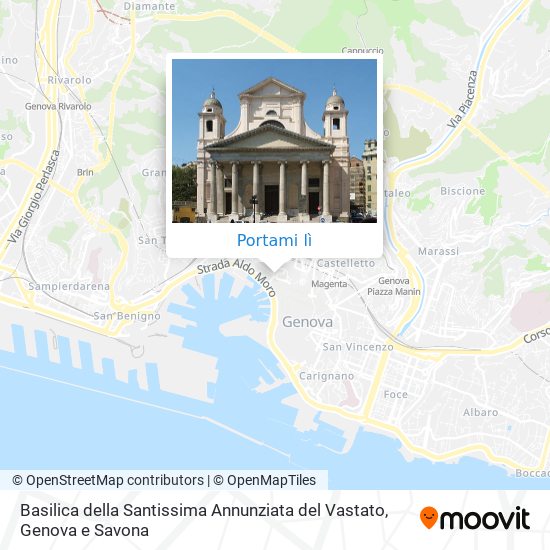 Mappa Basilica della Santissima Annunziata del Vastato