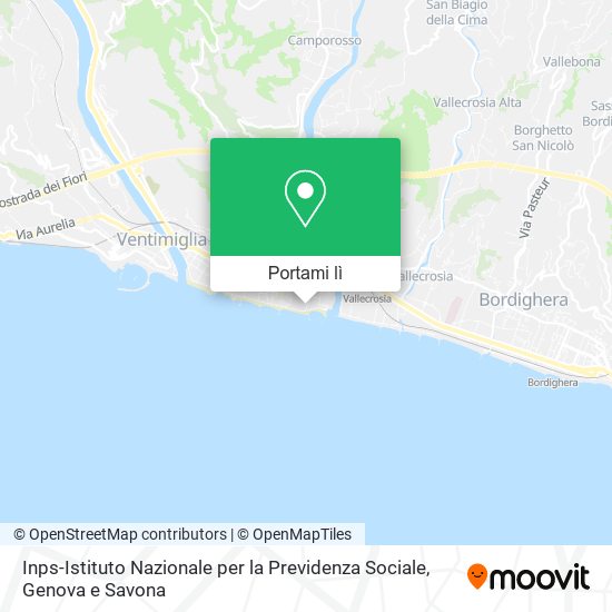 Mappa Inps-Istituto Nazionale per la Previdenza Sociale