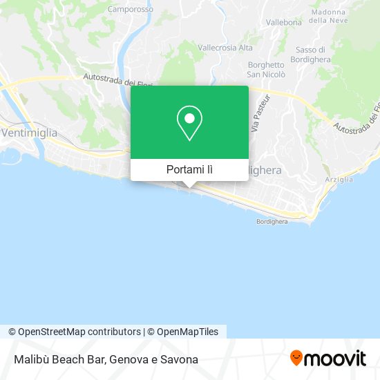 Mappa Malibù Beach Bar
