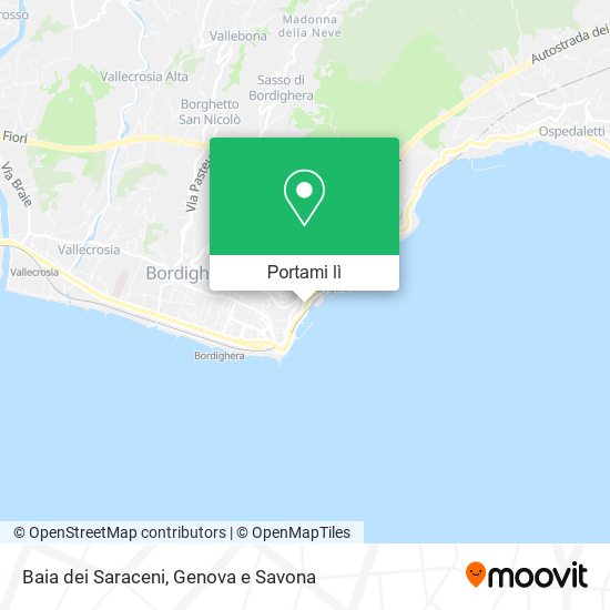 Mappa Baia dei Saraceni
