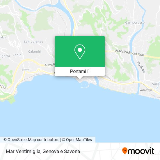 Mappa Mar Ventimiglia