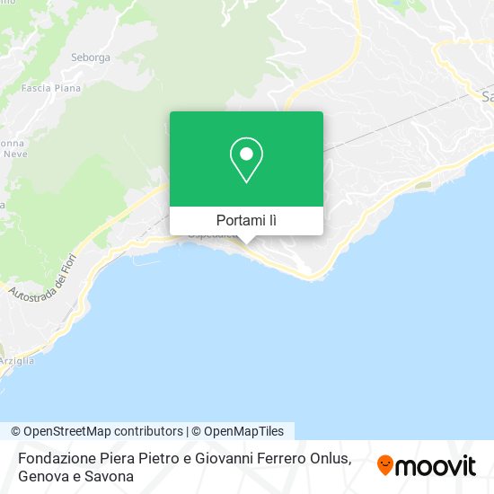 Mappa Fondazione Piera Pietro e Giovanni Ferrero Onlus
