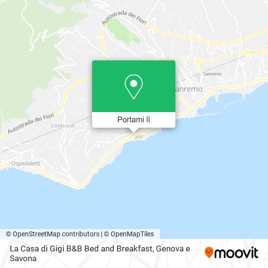 Mappa La Casa di Gigi B&B Bed and Breakfast