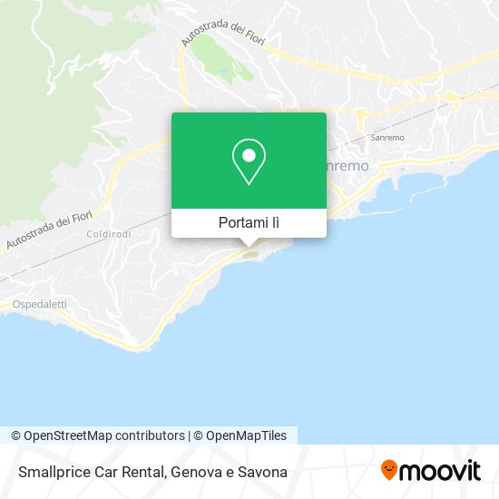 Mappa Smallprice Car Rental