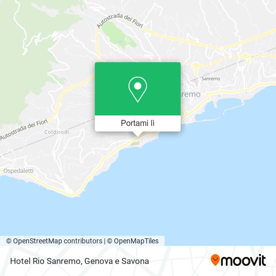 Mappa Hotel Rio Sanremo