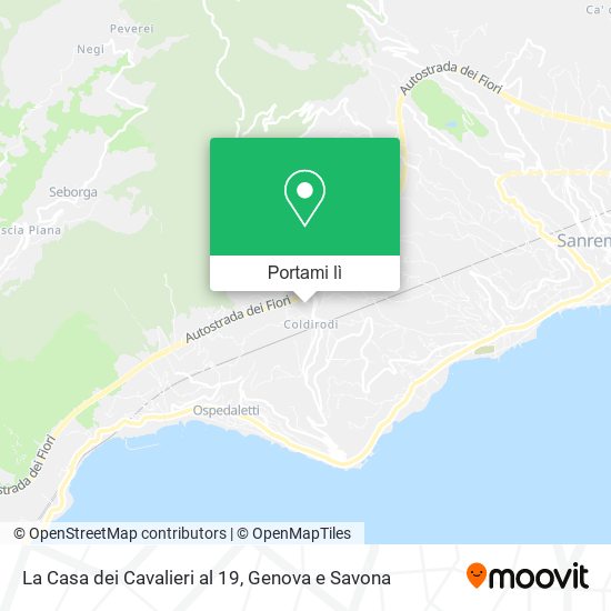 Mappa La Casa dei Cavalieri al 19