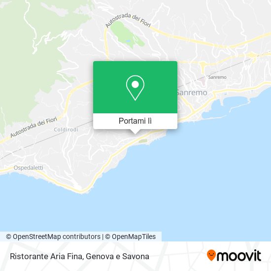 Mappa Ristorante Aria Fina