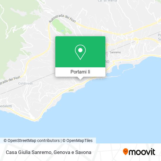 Mappa Casa Giulia Sanremo