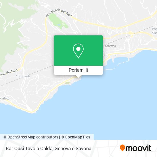 Mappa Bar Oasi Tavola Calda
