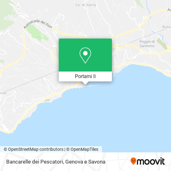 Mappa Bancarelle dei Pescatori