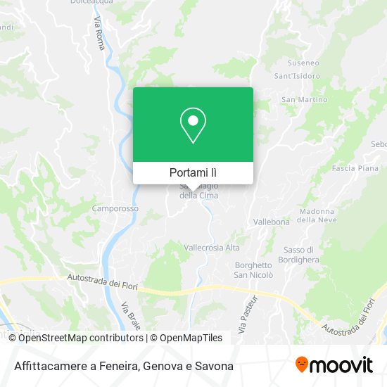 Mappa Affittacamere a Feneira