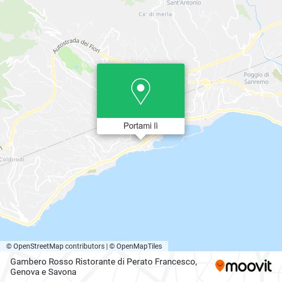 Mappa Gambero Rosso Ristorante di Perato Francesco