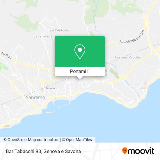Mappa Bar Tabacchi 93