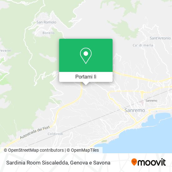 Mappa Sardinia Room Siscaledda