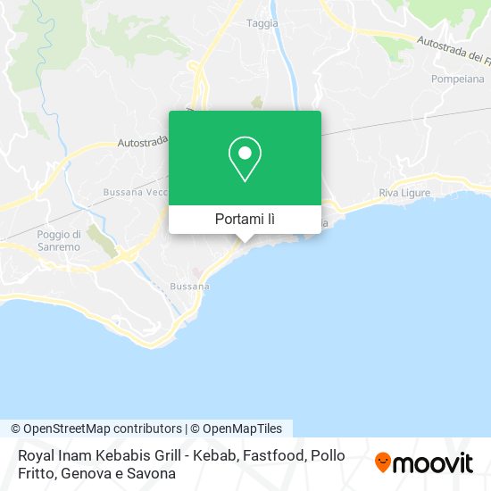 Mappa Royal Inam Kebabis Grill - Kebab, Fastfood, Pollo Fritto