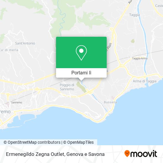 Mappa Ermenegildo Zegna Outlet