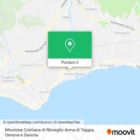 Mappa Missione Cristiana di Risveglio Arma di Taggia