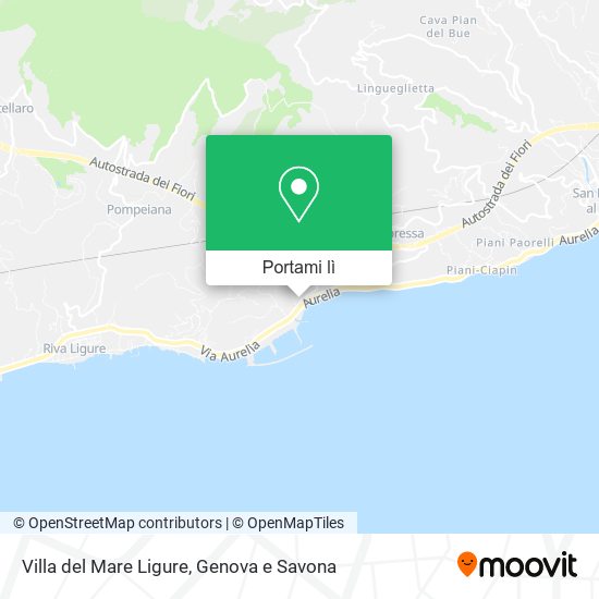 Mappa Villa del Mare Ligure