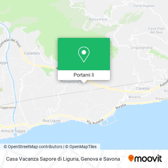 Mappa Casa Vacanza Sapore di Liguria