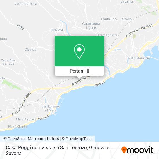 Mappa Casa Poggi con Vista su San Lorenzo