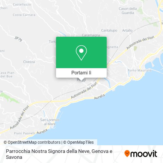 Mappa Parrocchia Nostra Signora della Neve
