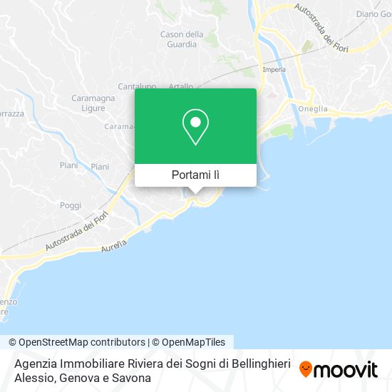 Mappa Agenzia Immobiliare Riviera dei Sogni di Bellinghieri Alessio