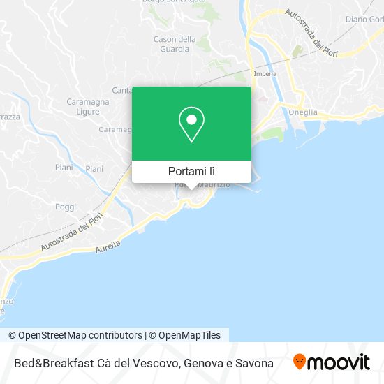 Mappa Bed&Breakfast Cà del Vescovo