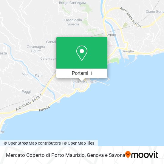 Mappa Mercato Coperto di Porto Maurizio