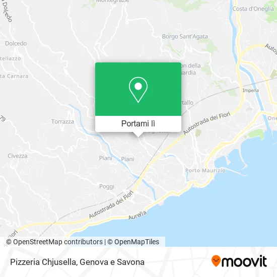 Mappa Pizzeria Chjusella