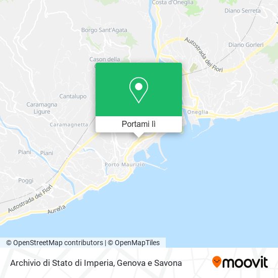 Mappa Archivio di Stato di Imperia