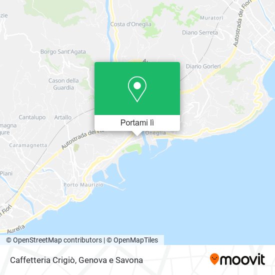 Mappa Caffetteria Crigiò