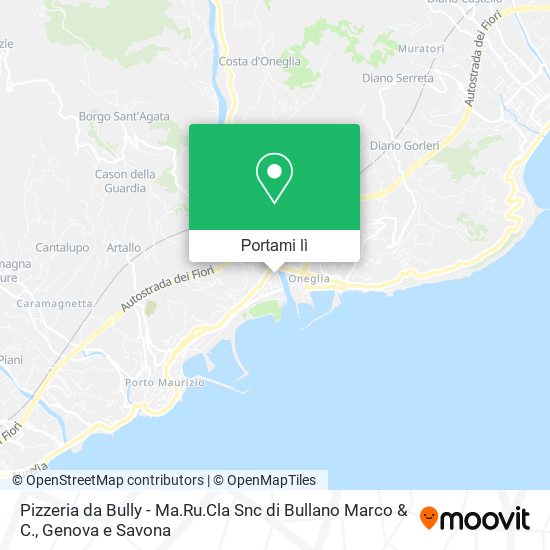 Mappa Pizzeria da Bully - Ma.Ru.Cla Snc di Bullano Marco & C.