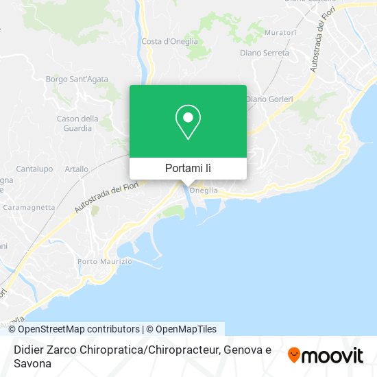 Mappa Didier Zarco Chiropratica / Chiropracteur