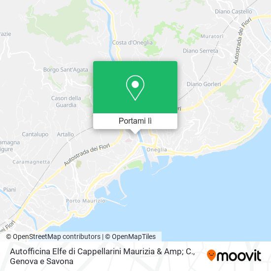 Mappa Autofficina Elfe di Cappellarini Maurizia & Amp; C.