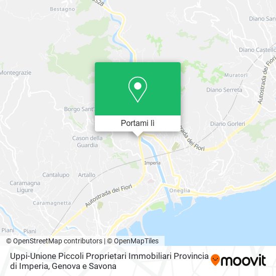 Mappa Uppi-Unione Piccoli Proprietari Immobiliari Provincia di Imperia