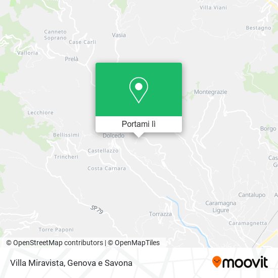 Mappa Villa Miravista