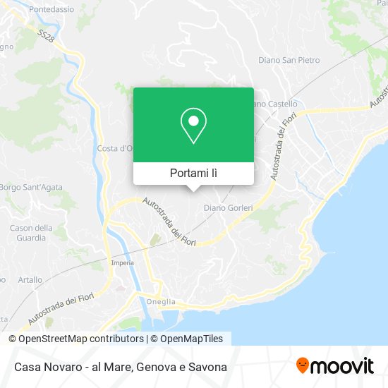 Mappa Casa Novaro - al Mare