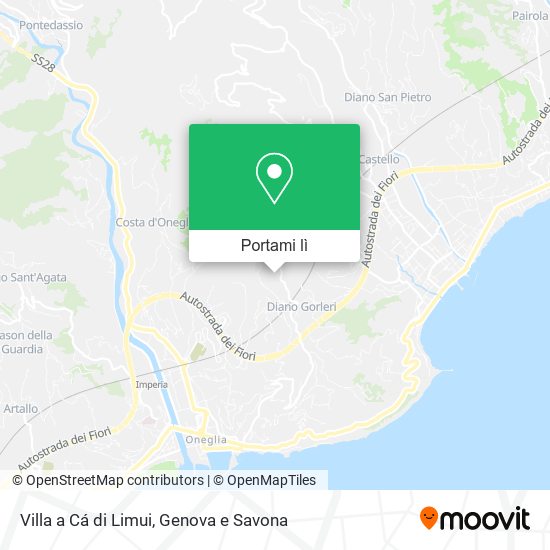 Mappa Villa a Cá di Limui