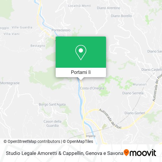 Mappa Studio Legale Amoretti & Cappellin