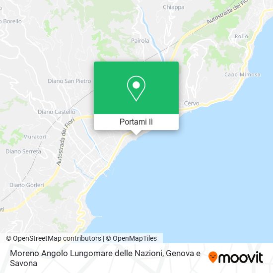 Mappa Moreno Angolo Lungomare delle Nazioni