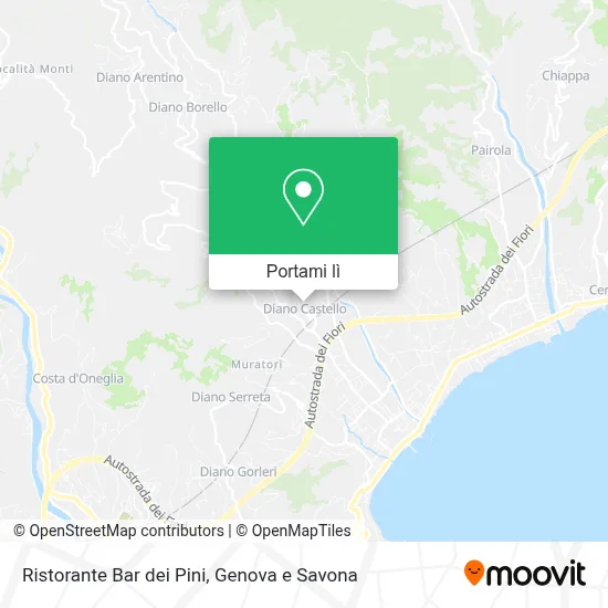 Mappa Ristorante Bar dei Pini