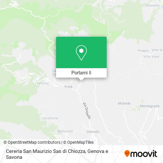 Mappa Cereria San Maurizio Sas di Chiozza