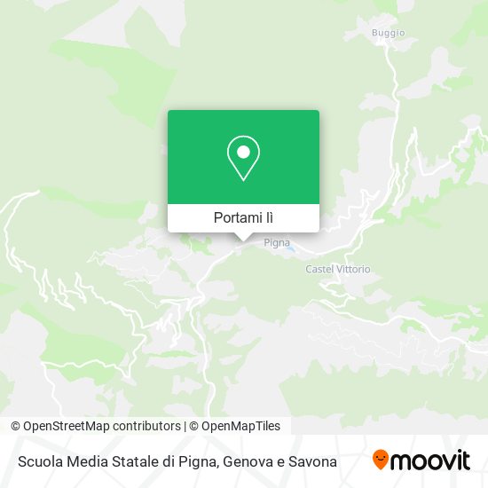 Mappa Scuola Media Statale di Pigna