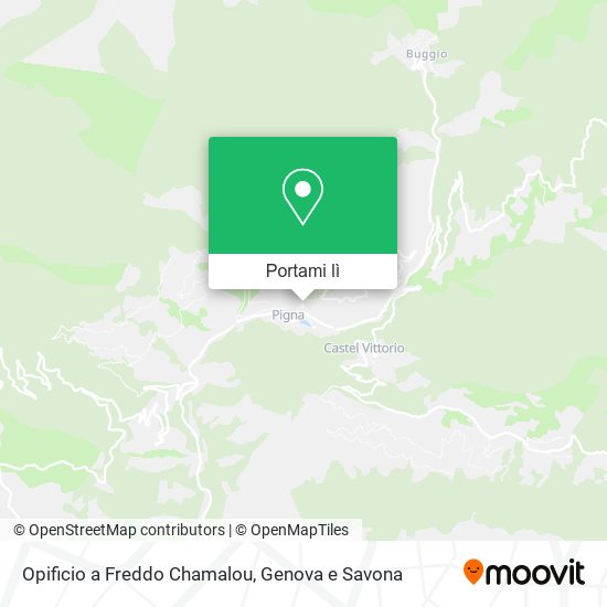 Mappa Opificio a Freddo Chamalou