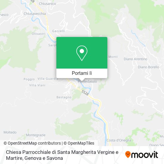 Mappa Chiesa Parrocchiale di Santa Margherita Vergine e Martire